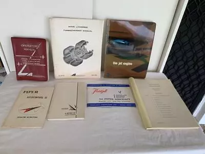 Vintage Aircraft Manuals Handbooks Jet Engine Etc Avco Lycoming Piper Books • $29