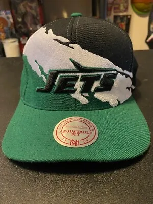 New York Jets NFL Mitchell And Ness Paintbrush Wool Snapback Hat • $29.99