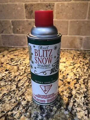 $4.99 • Buy NOS Vintage Aero Spray Snow Flake Can White Christmas Decoration All Metal Blitz