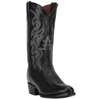 Dan Post Milwaukee Black Smooth Leather Boots • $219.95