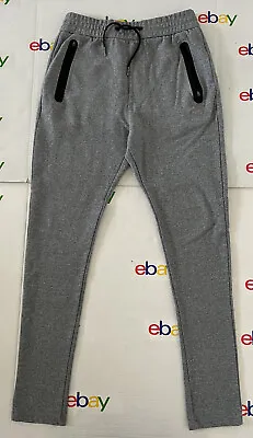 Zanerobe MEN’s GRAY DRAWSTRING JOGGER PANTS SIZE:32 Stretchy • $19.90