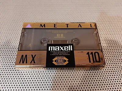 Maxell MX 110 Metal Cobalt  Alloy Audio Cassette Tape NEW SEALED Type IV • $29.99