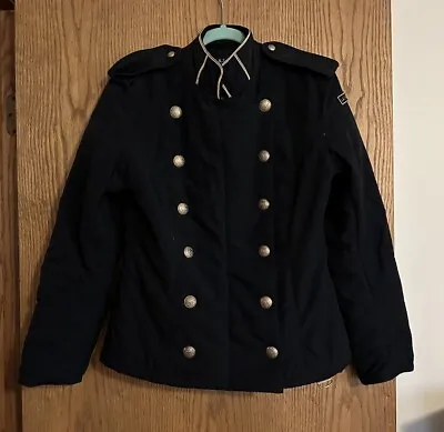 Ralph Lauren Military Style Jacket - Black - Size Medium - Vintage • $95