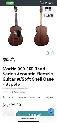 Acoustic Guitar  • $1200