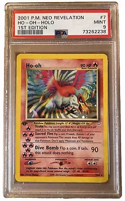 Pokémon TCG Ho-oh 🔥 Neo Revelation 7/64 Holo 1st Edition Holo Rare • $3000