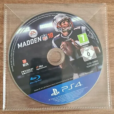 ***  Madden NFL 18 - Sony PS4 - Disc Only  *** • £2.99