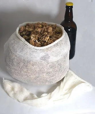 Muslin Straining Bags Hop Filter Boiling Home Brew Beer Wine Fruit Jam  • £2.99