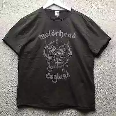 Motorhead England T-Shirt Men's 2XL Short Sleeve Crew Neck Graphic Black • $19.99