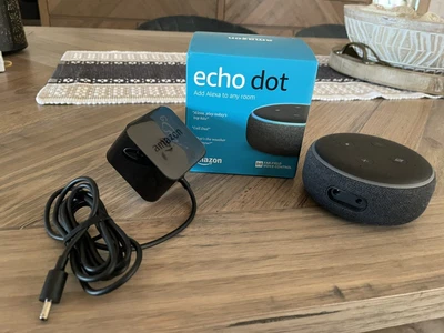 $15 • Buy Amazon Echo Dot (3 Gen.) Smart Speaker - Charcoal Fabric (B07PJV9DHV)