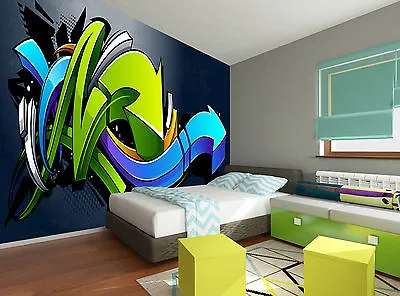 £99.53 • Buy Graffiti Background WallMural Photo Wallpaper Abstract GIANT DECOR Paper Poster 
