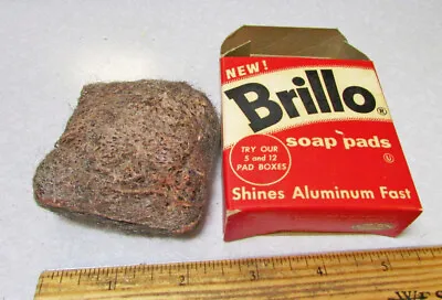 Vintage 1960s Brillo Sample Box Soap Pad New In Original Box Excellent Decor • $14.99