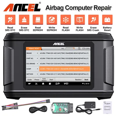 AR500 Car SRS Fault Code Reader OBD2 Scanner BAT & Airbag Computer Repair Tool • £779.99