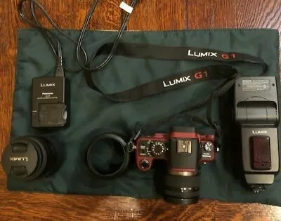 Panasonic LUMIX G1 Digital Camera - Red  *Look At Description* • $500