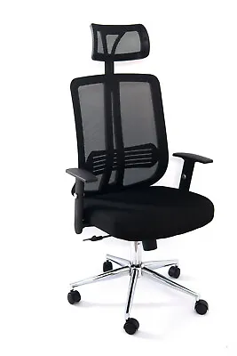 East Oak Ergonomic High Back Mesh Swivel Office Chair (Black) • $84.99