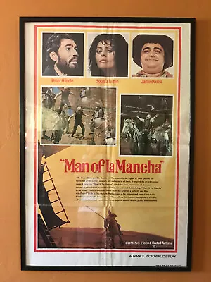 MAN OF LA MANCHA ONE SHEET (27 X 41) COMING SOON! POSTER RARE DON QUIXOTE • $15