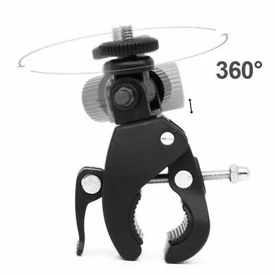 $13.89 • Buy Bike Table Bracket Mount Holder Pole Clamp Handlebar Adapter For Gopro Camera