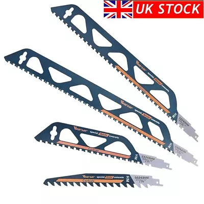 Sabre TCT Reciprocating Sabre Saw Blade Cut Concrete Cement Hollow Brick Cutting • £52.67