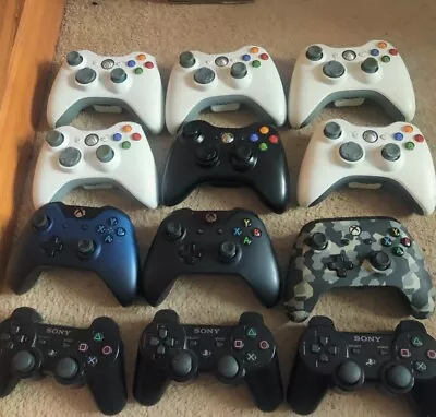 Xbox One Controller Playstation 3 Xbox 360 Controllers Joblot Untested  • £26