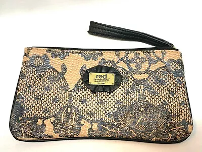 Red By Marc Ecko Black And Brown Lace Print Clutch Wristlet Purse • $19.50