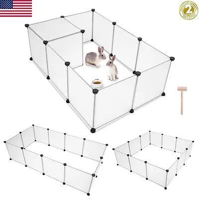 $24.99 • Buy 12 Panel Portable Pet Playpen Puppy Dog Fences Gate Indoor Outdoor Exercise Home