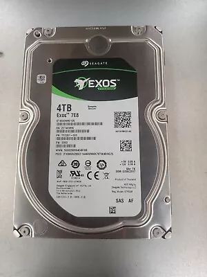 Seagate Exos 4tb 3.5  Sas Server Hdd Model: St4000nm0125 • $39.99