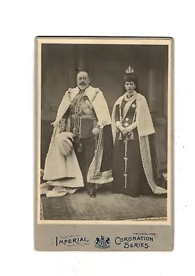 Cabinet Card. Royalty. King Edward VII & Queen Alexandra. • $18.66