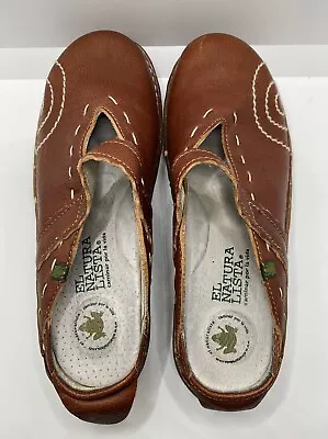 El Naturalista Iggdrasial Brown Size 36 Veggie Dyed Leather Recycled Rubber EUC • $31.99