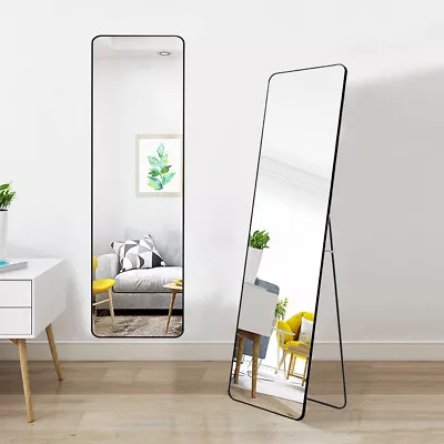 Large Tall Full Length Mirror Free Standing Leaning Wall Mounted Dressing Mirror • £35.95