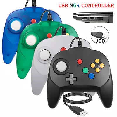 【2023 New Version】Retro USB N64 Controller Gampad For Switch Windows PC N64 MAC • $9.93