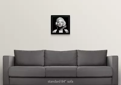 Halter Top Marilyn Red Lips Black Framed Wall Art Print Celebrity Home Decor • $64.99