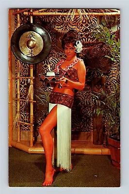 Postcard OH Columbus Kahiki Super Club Restaurant Tiki Bar Kalua Girl AN17 • $29.99