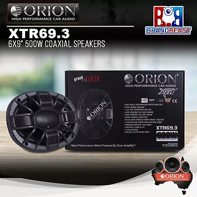 Orion XTR69.3 6X9  500W Coaxial Speakers • $199