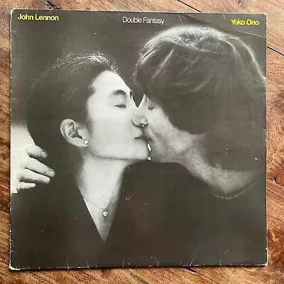 John Lennon / Yoko Ono - Double Fantasy  Ex-/ex Vinyl Lp / Lyric Inner • £9.50