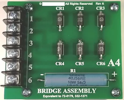 MEP-002A MEP-003A Exciter Bridge Rectifier Assembly 72-5179 332-1371 • $125