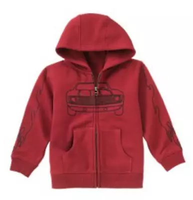 ❤ GYMBOREE Boys Car Jacket 5 6 7 NEW Red VHTF Hoodie Sweatshirt Size S • $22