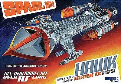 MPC SPACE 1999 HAWK MK IX - Science Fiction Plastic Model Kit - 1/72 Scale • $26.59