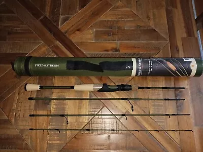 Field & Stream TEC LITE Travel Spinning Rod - 4 Piece 6'6  Medium Light  - NEW! • $59.95