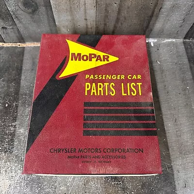 MOPAR Vintage LOGO Passenger Car Parts List 3 Glass  - 33-36 37-47 48-53 • $40.49