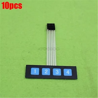 10Pcs 1X4 Key Matrix Membrane Switch Control Panel Keypad Keyboard Slim Om • $4.55