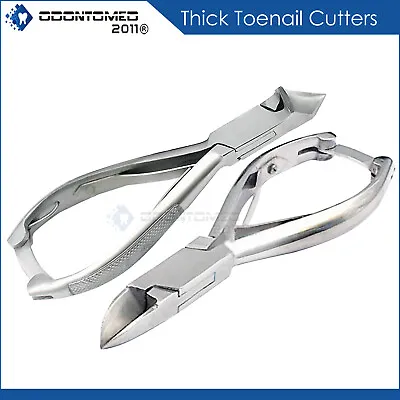 Professional Moon Shape Toe Nail Nipper Chiropody Thick Finger Nail Cutter Steel • $7.20