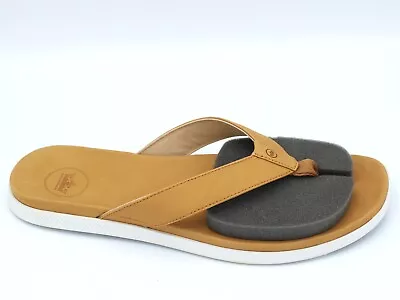 Brand New Mens Golf Shoe Peter Millar Flip Flops Size 13 Brown With Shoe Bag • $26