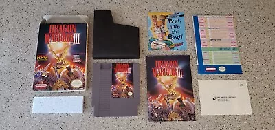 Dragon Warrior III Iii 3 Nintendo NES Game Lot Box Map Chart Manual Complete CIB • $470.99