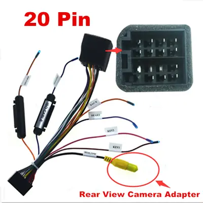 20 Pin ISO Wiring Harness Connector Adaptor Car Stereo Radio Loom Plug & Play • $20.60