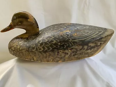 WILDFOWLER DECOY Oversize Mallard Black Duck CHARLES R. BIRDSALL  ERA • $115