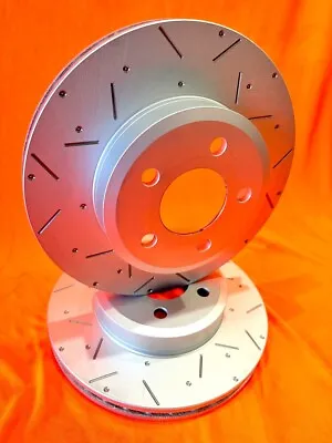 DIMPLED & SLOTTED FRONT Disc Brake Rotors PAIR Fits DAEWOO Cielo Cielo 1995 On • $201.08