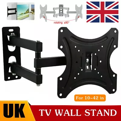 £10.99 • Buy Swivel TV Wall Mount Bracket For 26 32 40 42 50 52 55 Inch 3D LCD LED Plasma UK