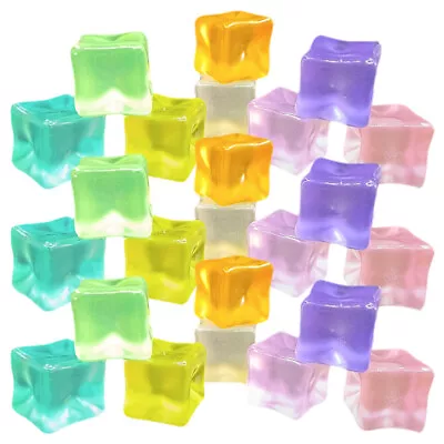 30pcs Luminous Fake Acrylic Ice Cubes For Decoration And Photography-RL • £10.59