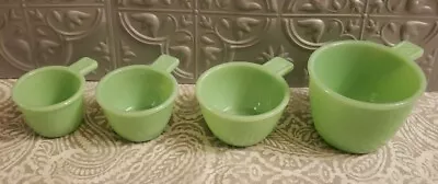 Jadeite Set Of 4 Measuring Cups 1 Cup  1/2 Cup  1/3 Cup  1/4 Cup • $79.99