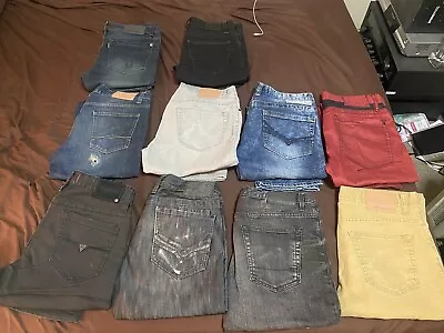 Lot Of  10  Men Jeans Size 32/32 & 32/30 • $99