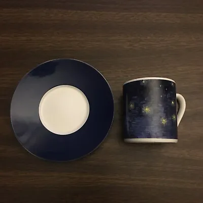 De Young Museum Vincent Van Gogh Starry Night Teacup Espresso Cup Saucer • $19.99